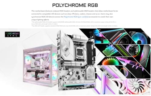 ASRock AMD B850 Steel Legend WiFi 7 Socket AM5 Ryzen 9000, 8000 and 7000 Series DDR5 up to 8000+ (OC) MHz 256GB ATX Motherboard M.2 SATA3 6.0 Gb/s PCIe 5.0 1 HDMI