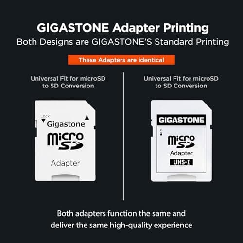 GIGASTONE 128GB 2-Pack Micro SD Card, 4K Video Pro, Compatible with GoPro, Security Camera, Dash cam, Drone, 95MB/s MicroSDXC Memory Card UHS-I V30 Class 10, with 2 SD Adapter