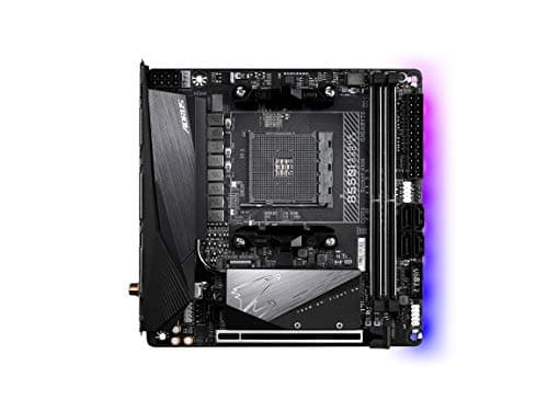 GIGABYTE B550I AORUS PRO AX (AM4 AMD/B550/Mini-Itx/Dual M.2/SATA 6Gb/s/USB 3.2 Gen 1/WiFi 6/2.5 GbE LAN/PCIe4.0/Realtek ALC1220-Vb/DisplayPort 1.4/2xHDMI 2.0B/RGB Fusion 2.0/DDR4/Gaming Motherboard)