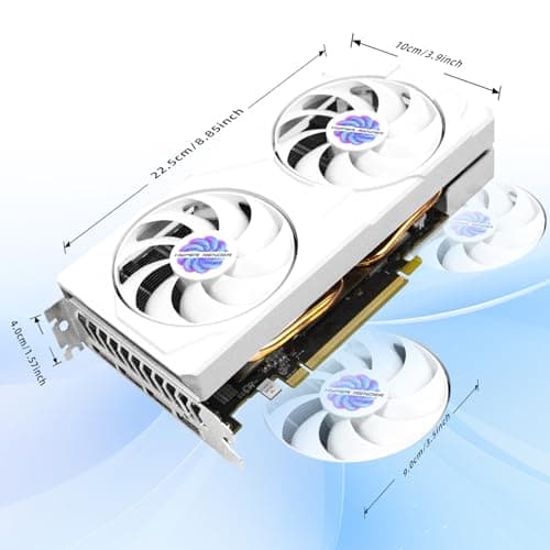 RX 580 Graphics Card 8GB 2048SP GDDR5 256 Bit PC Gaming Video Card 3*DP 1*HDMI PCI Express 3.0 with Freeze Fan Stop for Desktop Computer GPU for Gaming PC
