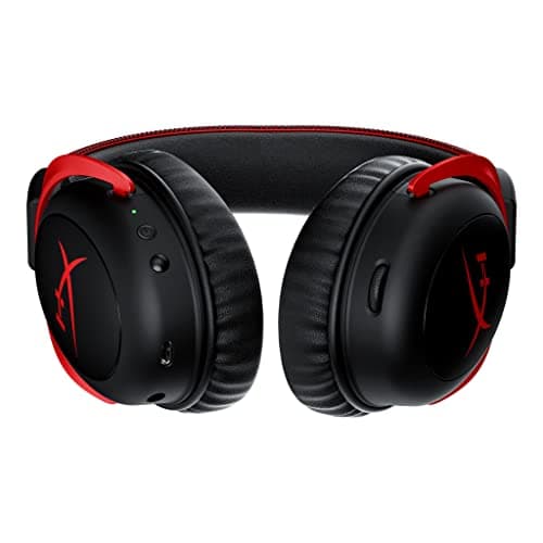 HyperX Cloud II Wireless - Gaming Headset for PC, PS4, Switch, Long Lasting Battery Up to 30 Hours, 7.1 Surround Sound, Memory Foam, Detachable Noise Cancelling Microphone w/Mic Monitoring (Renewed)