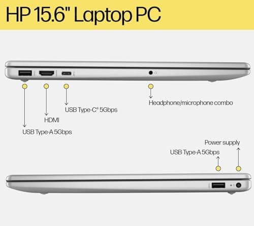 HP Laptop Computer for Home and Business Student, 15.6" FHD, Intel 4-Core Processor (Beat i3-1115G4), 32GB DDR4 RAM, 1TB PCIe SSD, WiFi 6E, Bluetooth 5.3, Type-C, HDMI, Windows 11 Pro, Tichang