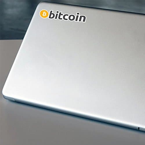 4-Pack Bitcoin Logo Vinyl Die-Cut Crypto Sticker Decal Set - 2 Designs Bitcoin BTC Coin Decals for Laptops, Notebooks, Etc - for Cryptocurrency Enthusiasts