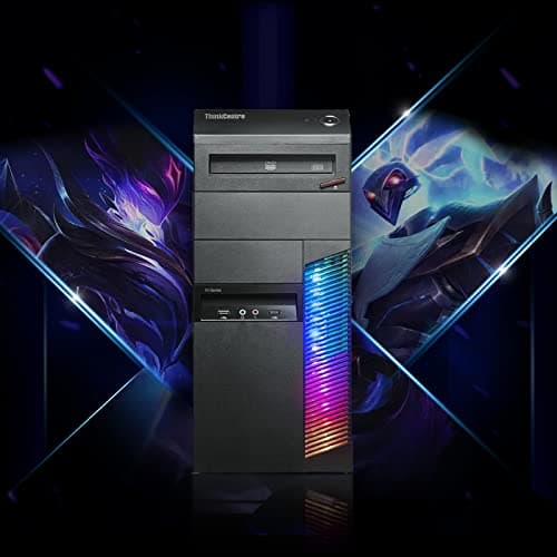 Lenovo Gaming PC Desktop Computer - Intel Quad I5 up to 3.6GHz, GeForce GTX 1660 Super 6G GDDR6, 32GB Memory, 256G SSD + 3TB, RGB Keyboard & Mouse, WiFi & Bluetooth 5.0, DVD, W10P64 (Renewed), (M83)