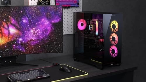 Corsair Vengeance a7500 Gaming PC – Liquid Cooled AMD Ryzen 7 7800X3D CPU – NVIDIA GeForce RTX 5070 GPU – 32GB Vengeance RGB DDR5 Memory – 1TB M.2 SSD – Black