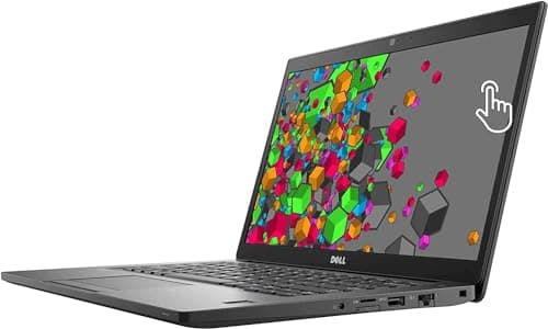 Dell Latitude 7490 Laptop FHD Touchscreen Notebook PC, Intel Core i7 8650U Processor, 16GB Ram, 512GB SSD, Webcam, WiFi, Bluetooth, HDMI, Type C, Windows 11 Professional, Black (Renewed)