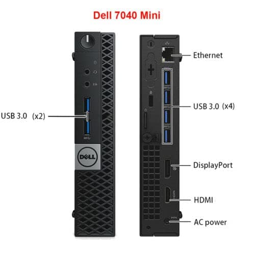 Dell Optiplex 7050 Micro Desktop PC, Intel Core i7-6700T, 32GB RAM, 1TB SSD, WiFi, Win 11 Pro (Renewed)