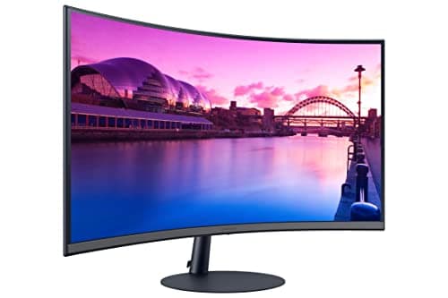 Samsung 27-Inch S39C Series FHD Curved Gaming Monitor, 75Hz, AMD FreeSync, Game Mode, Advanced Eye Comfort, Frameless Display, Built in Speakers, Slim Metal Stand, LS27C392EANXGO, Black