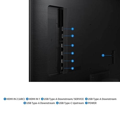 Samsung 43” Smart Monitor M7 (M70F) 4K UHD Display, Samsung Vision AI, Smart TV Apps, Gaming Hub, USB-C, HDMI and USB-A, Black, LS43FM702UNXZA, 2025