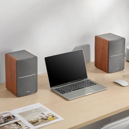 Edifier R1280T Powered Bookshelf Speakers - 2.0 Active Near Field Studio Monitor Speaker - Wooden Enclosure - 42 Watts RMS Power