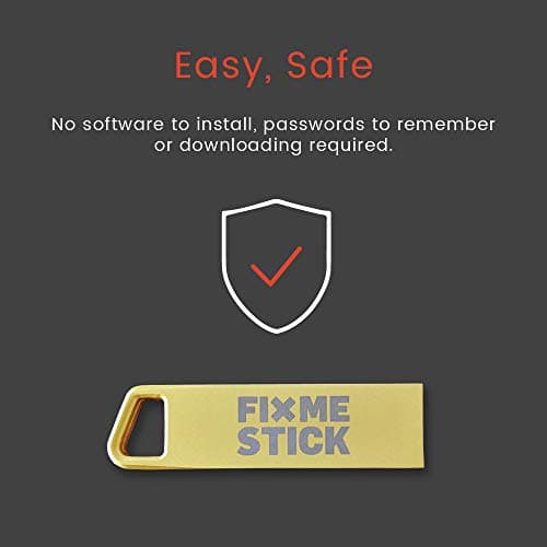 FixMeStick PRO Virus Removal for Business - Unlimited Use on Unlimited Laptops and Desktops (PCs and Macs) for 1 Year - Works with Your Antivirus
