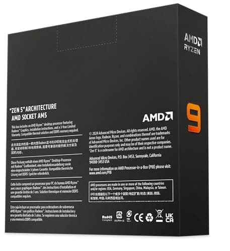 AMD Ryzen™ 9 9950X 16-Core, 32-Thread Unlocked Desktop Processor