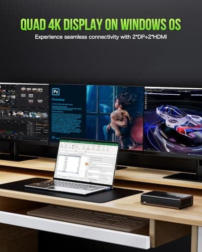 GMKtec AD-GP1 External GPU Docking Station, eGPU Enclosure with AMD Radeon 7600M XT GPU Graphics Card, HDMI2.1, DisplayPort2.0, Oculink, USB4, eGPU Dock for Mini PC Laptop Notebook Game Console