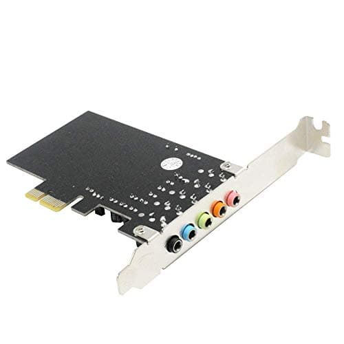 5.1 Internal PCIe Sound Card for PC Windows 8 7 with Low Profile Bracket, 3D Stereo PCI-e Audio Card, CMI8738 Chip 32/64 Bit Sound Card PCI Express Adapter