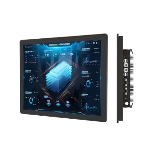 YanKe 19.0" Industrial Computer Touch Screen 10 Point Touch Industrial Computer, Resolution 1024 * 768 250nit, RJ45*2 USB*4 com*2 HD*1 WiFi+BT(J6412/8+256)
