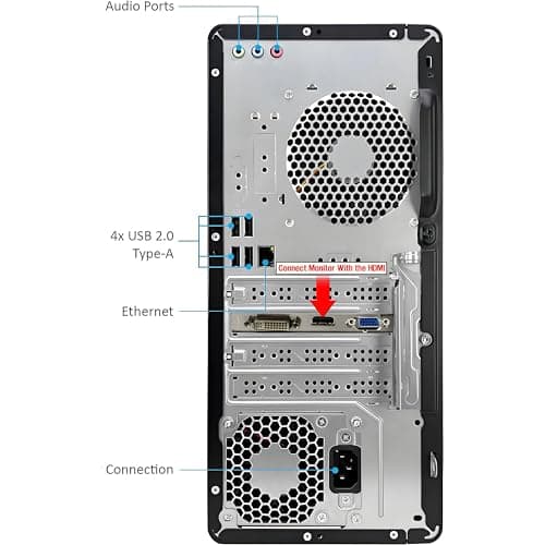 HP Pavilion Desktop Tower Computer, Intel 8-Core i7-11700F up to 4.9GHz, 32GB DDR4 RAM, 1TB PCIe SSD, GeForce GT 610 2GB, WiFi 6, Bluetooth, RJ-45, Type-C, HDMI, KB & Mouse, Windows 11 Pro, WE/PGPY