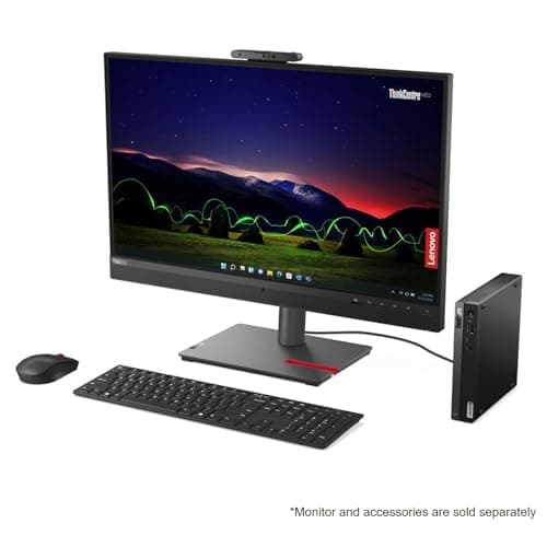 Lenovo ThinkCentre 50q Gen 4 Business Mini Desktop, 13th Gen Intel Core i5-13420H, 32GB RAM, 1TB SSD, Display Port, Wired Keyboard & Mouse, Wi-Fi 6, Windows 11 Pro, Black