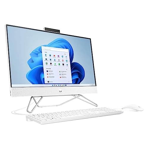 HP All-in-One 24-CB00 2023 All-in-One Desktop 23.8” FHD | Intel Celeron J4025 2-Core Intel UHD Graphics 600 | 32GB DDR4 1TB SSD | Bluetooth 5 | Windows 10 Pro | Starry White