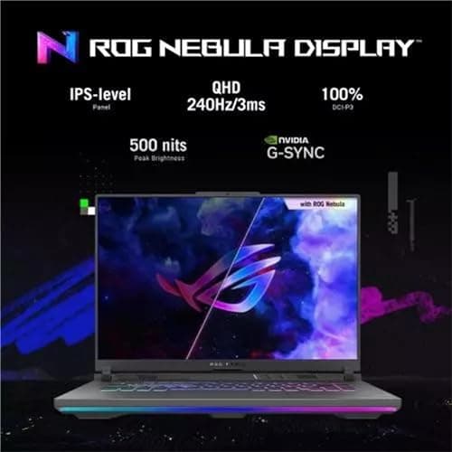 ASUS ROG Strix G16 Gaming Laptop 2024, 16" QHD 240Hz Display, Intel i9-14900HX, 64 GB DDR5 RAM, 4 TB SSD, GeForce RTX 4060, Wi-Fi 6E, Win 11 Pro