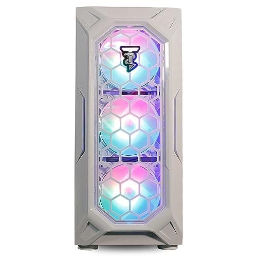 ViprTech Ghost 3.0 Liquid-Cooled PC - AMD Ryzen 5 5600X (12-LCore 4.6Ghz), RTX 4060 8GB, 32GB DDR4 3200, 1TB NVMe SSD, VR-Ready, Streaming, WiFi, RGB, Win 11, Warranty, Gaming Desktop Computer
