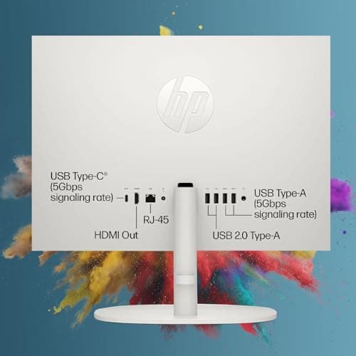 HP All-in-One Desktop Computer - Office Lifetime & Win 11 Pro • 21.5" FHD Anti-Glare Display • Intel Celeron J4025 CPU • for Everyday Use • 16GB RAM 1TB SSD • w/Accessories