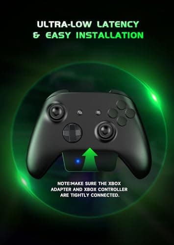 RYR Wireless Gaming Headset for Xbox Series X|S, Xbox One, PS5, PS4, Mac, Bluetooth 5.3, 3D Surround Sound, Rotatable Earmuffs, Gaming Headphones with Noise Canceling Microphones-Blackgreen
