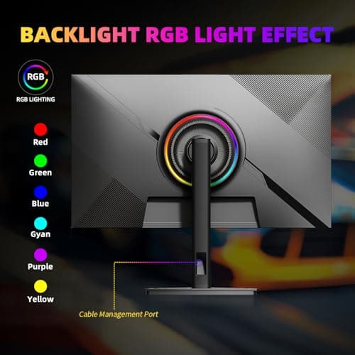 27 Inch QHD 2560 x 1440 Gaming Monitor, 180Hz (Up to 200Hz),1ms GTG, Fast IPS, DCI-P3 93%, High Brightness 450cd/㎡, G-Sync, Height Adjustable Vertical Stand, Speakers, DP/HDMI, 144Hz 2K Monitor