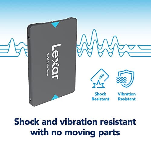 Lexar 480GB NQ100 SSD 2.5 Inch SATA III Internal Solid State Drive, Up to 550MB/s Read, Gray (LNQ100X480G-RNNNU)