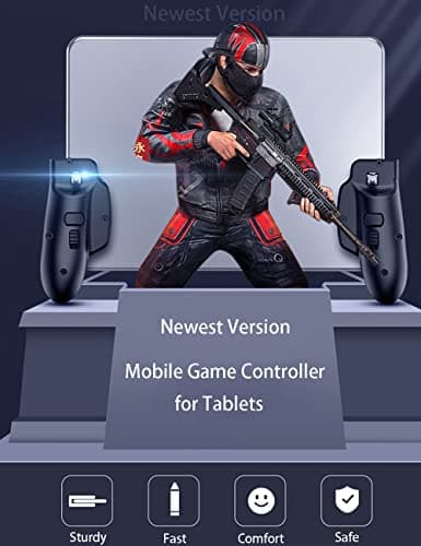 Game Controller for iPad PUBG Mobile Game Controller Cellphone Trigger Switches for PUBG/Knives Out Gaming Controller Shooter L1R1 Trigger Fire Button Aim Key Gamepad for Tablet/Android/iOS/iPhone