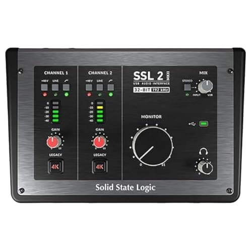 Solid State Logic SSL 2 MKII 2 x 2 USB Audio Interface with Dual Pro-Grade Headphone Outputs, Next-Gen Converters, and 4K Analogue Enhancement