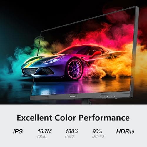 INNOCN 24.5" Gaming Monitor 1440p 240Hz QHD 2K PC Desktop Gaming Fast IPS HDMI 2.1 Display, DisplayPort, 1ms, Built-in Speaker, 25G2S