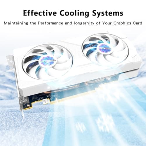 RX 580 Graphics Card 8GB 2048SP GDDR5 256 Bit PC Gaming Video Card 3*DP 1*HDMI PCI Express 3.0 with Freeze Fan Stop for Desktop Computer GPU for Gaming PC