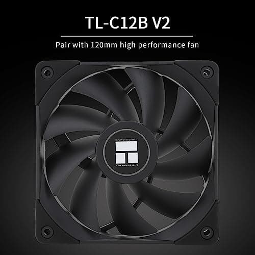 Thermalright PS120SE CPU Air Cooler, 7 Heat Pipes CPU Cooler,Dual 120mm TL-C12B V2 PWM Fan, AGHP 4.0 Technology, S-FDB Bearing, for AMD AM4 AM5/Intel 1700/1150/1151/1200/1851, PC Cooler