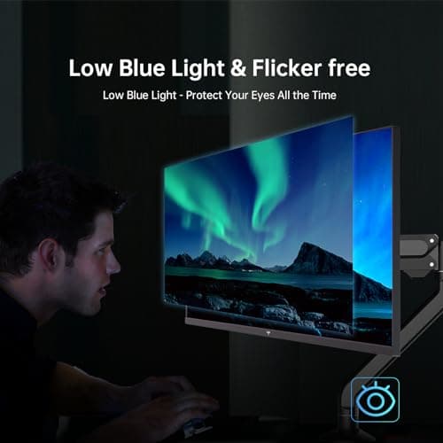 32 Inch 2K Monitor, 1440P IPS Computer Monitor, 100Hz Frameless QHD PC Monitor for Office & Gaming, Eye Care, G-Sync/FreeSync, 109% sRGB, HDR, HDMI/DP, Tilt Adjustable, VESA Mountable, H32T13