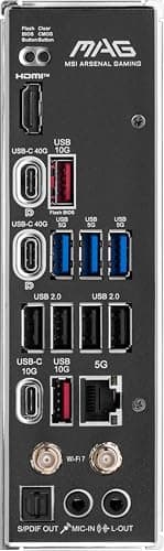 msi MAG X870 Tomahawk WiFi Gaming Motherboard (AMD Ryzen 9000/8000/7000 Series Processors, AM5, DDR5, PCIe 5.0, M.2 Gen5, SATA 6Gb/s, USB 40Gbps, HDMI/DP, Wi-Fi 7, Bluetooth 5.4, 5Gbps LAN, ATX)