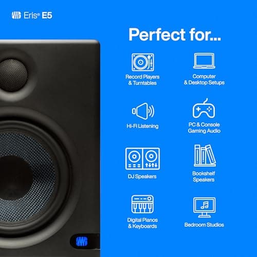 PreSonus Eris E5 2-Way 5.25" Near Field Studio Monitor