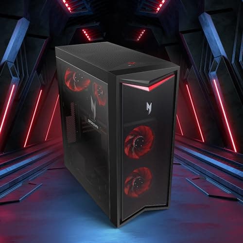 Acer Nitro 70 N70-130-UR13 Gaming Desktop | AMD Ryzen 9 7900 12-Core Processor | NVIDIA GeForce RTX 4070 | 32GB DDR5 4800MHz | 1TB PCIe Gen 4 SSD | Wi-Fi 6E | Windows 11 Home