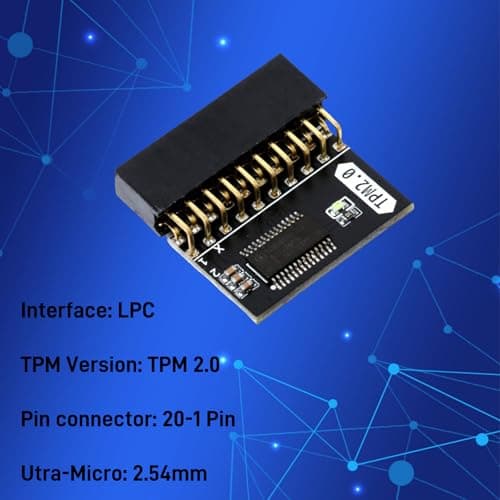 TPM 2.0 Module, TPM 2.0 Encryption Security Module for ASUS Motherboard Compatible with Win11