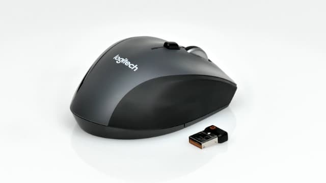 Logitech M705 Marathon Wireless Mouse, 2.4 GHz USB Unifying Receiver, 1000 DPI, 5-Programmable Buttons, 3-Year Battery, Compatible with PC, Mac, Laptop, Chromebook - Black