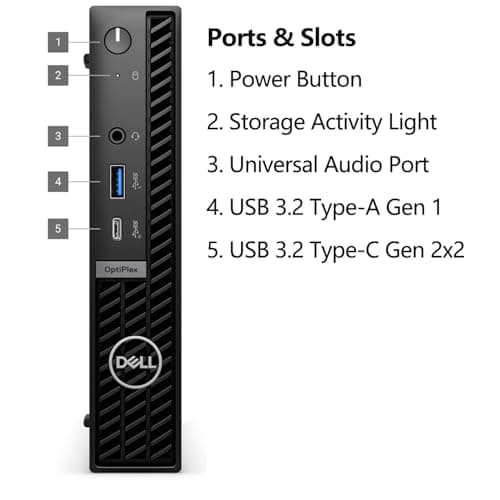 Dell OptiPlex 7020 MFF 7000 Micro Form Factor Mini Business Desktop Computer, 14th Gen Intel 20-Core i7-14700T up to 5.2GHz, 32GB DDR5 RAM, 1TB PCIe SSD, WiFi 6, DisplayPort, HDMI, Windows 11 Pro