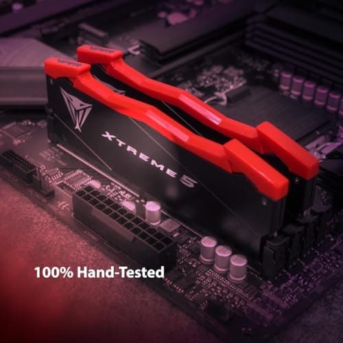 Patriot Memory Viper Xtreme 5 DDR5 RAM 32GB (2X16GB) 7600MT/s CL36 1.45v UDIMM Desktop Gaming Memory Kit Compatible with Intel XMP - PVX532G76C36K