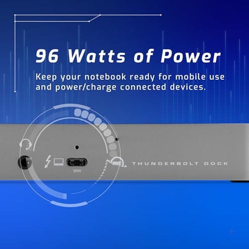 OWC 11-Port Thunderbolt Dock with 4 Ports, 4 USB Ports, Ethernet, Audio, and Card Reader Functionality for Thunderbolt 3 Mac or Thunderbolt 4 PC