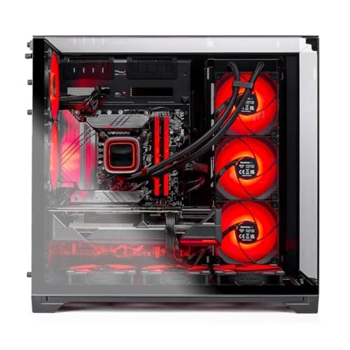 Skytech Gaming O11 Vision Desktop PC, Ryzen 7 9800X3D 4.7 GHz (5.2 GHz), AMD RX 9070XT 16GB, 2TB Gen4 NVMe SSD, 32GB DDR5 RAM 6000 RGB, 850W Gold ATX 3 PSU, 360mm ARGB AIO, Wi-Fi, Win 11