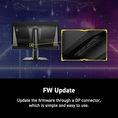 msi MAG 273QP QD-OLED X24 27-inch 2560 x 1440 (QHD) Gaming Monitor, 240Hz, Adaptive-Synch, HDMI, DisplayPort, VESA Mountable, Tilt, Height Adjustable, Speaker, 0.03ms, Black