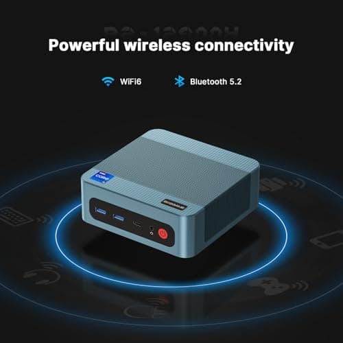 Mini PC P2 Pro, Intel i9 12900H(14C/20T, up to 5.0 GHz) Thunderbolt 4 Mini Computers, 32GB DDR5, Dual Channel RAM, 1TB PCIe 4.0 NVMe SSD, Dual 2.5G LAN, WiFi 6E/BT5.2