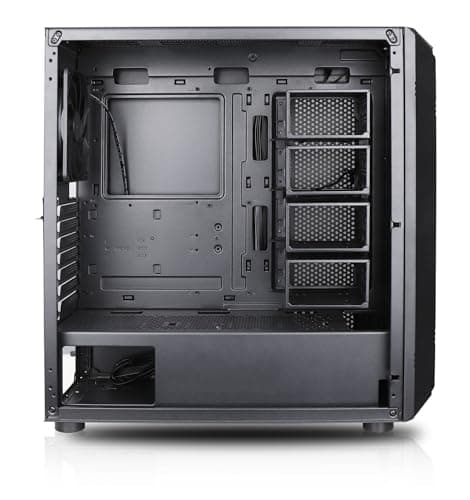 Rosewill Helium NAS Black ATX Mid Tower Computer Case, Mesh Panel, 4X 140mm PWM Fan, Ideal for DIY NAS, Media Servers, or Small Business Applications