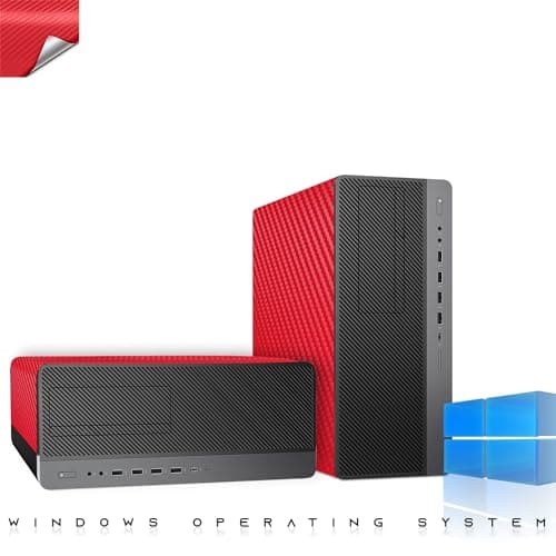 HP Z1 Gaming Desktop, Christmas Edition – Intel Core i7 9th Gen | 16GB DDR4 Ram | 512GB SSD | GTX 1660s | 24-inch Curved Monitors | Win 11 Pro Computer Tower for PC Gamers, Carbon Red (Renewed)