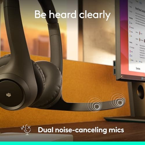 Logitech Zone 305 for Business, Wireless Bluetooth Headset with Microphone, for Microsoft Teams, Compatible with Windows, Mac, Chrome, Linux, iOS, iPadOS, Android