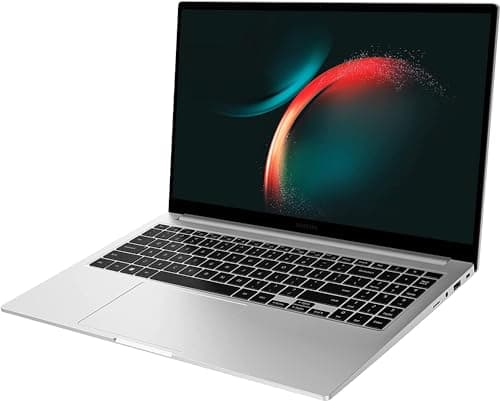 SAMSUNG 15.6” Galaxy Book3 Laptop PC Computer, 13th Gen Intel Core i7-1355U Processor / 16 GB / 512GB, Thin and Light, FHD Screen, Fingerprint Reader, HD Webcam, 2023 Model, NP750XFG-KB2US, Silver