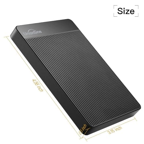UnionSine 320GB 2.5" Ultra Slim Portable External Hard Drive HDD-USB 3.0 for PC, Mac, Laptop, PS4, Xbox one,Xbox 360,HD-2510(Black)